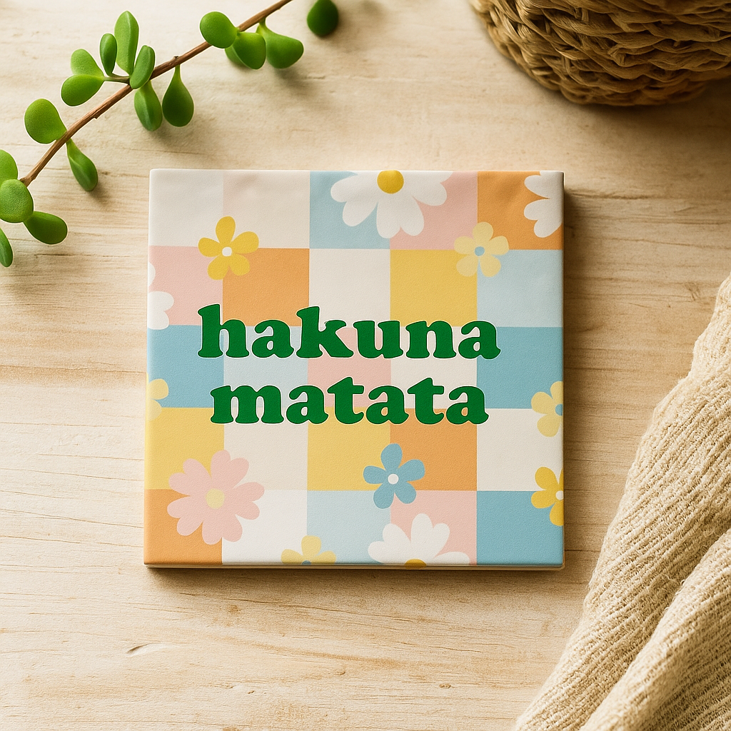 Hakuna matata - piastrella in ceramica