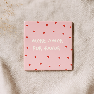 Più amore per favore - piastrella in ceramica