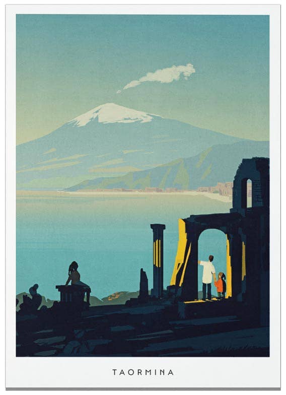 Illustrazione Taormina - Cirnauti - Maravigghia for Sicily