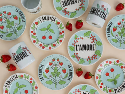 L'AMORE - Piatto in porcellana con scritta - Maravigghia for Sicily