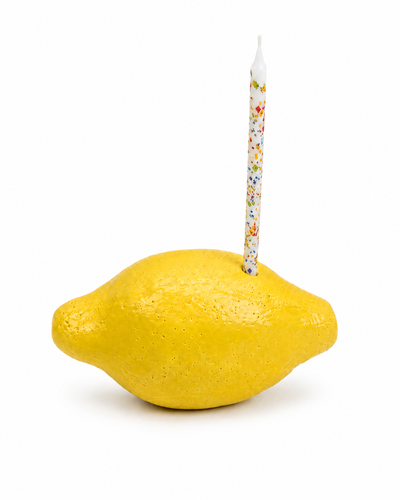 Frutta portacandela in ceramica artigianale
