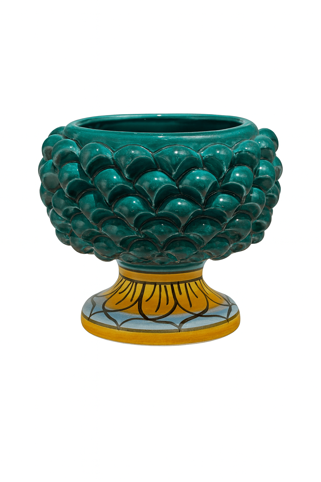 Mezza pigna in ceramica di Santo Stefano di Camastra - Maravigghia Sicily