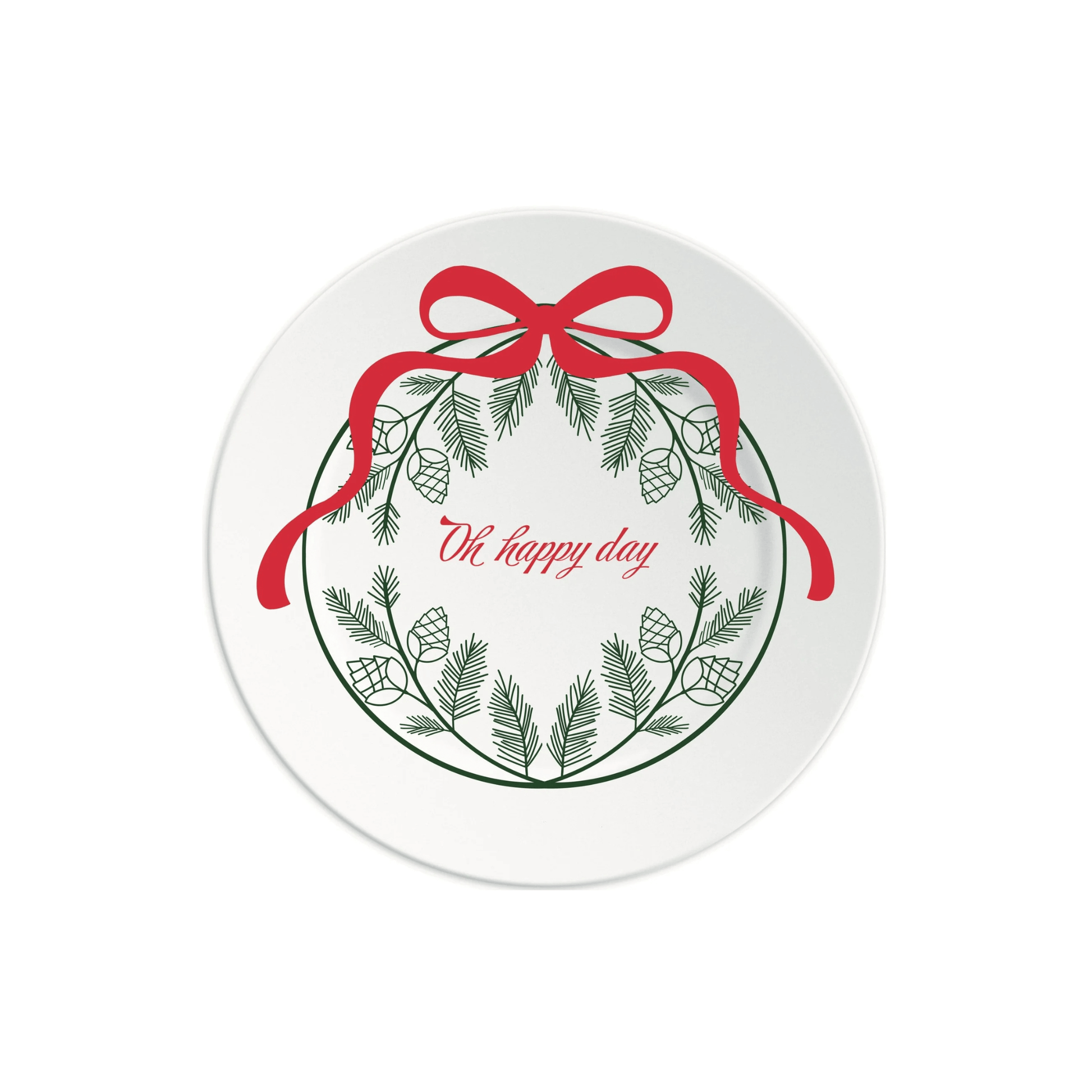 OH HAPPY DAYS - Piatto in porcellana - Maravigghia Sicily