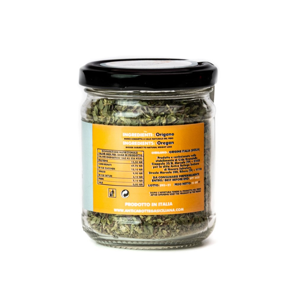 Origano siciliano sbriciolato - 25 g - Maravigghia for Sicily