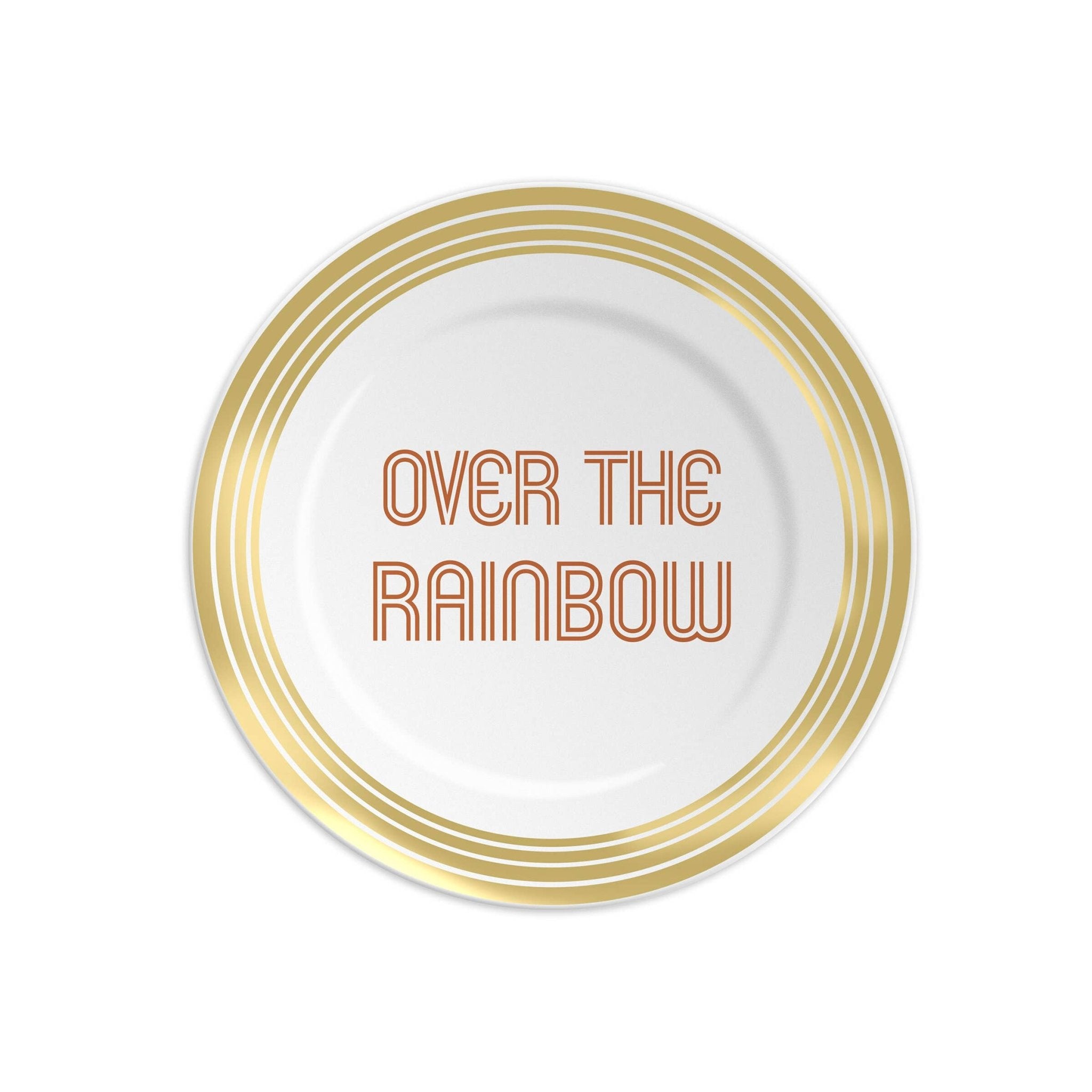 OVER THE RAINBOW - Piatto in porcellana scritta - Maravigghia for Sicily