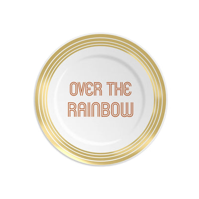 OVER THE RAINBOW - Piatto in porcellana scritta - Maravigghia for Sicily