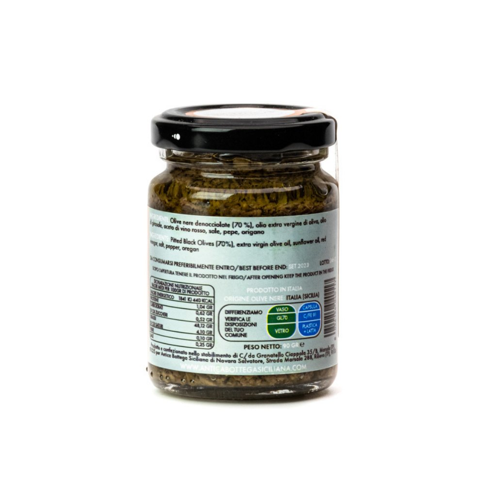 Patè di olive nere siciliane - Maravigghia for Sicily