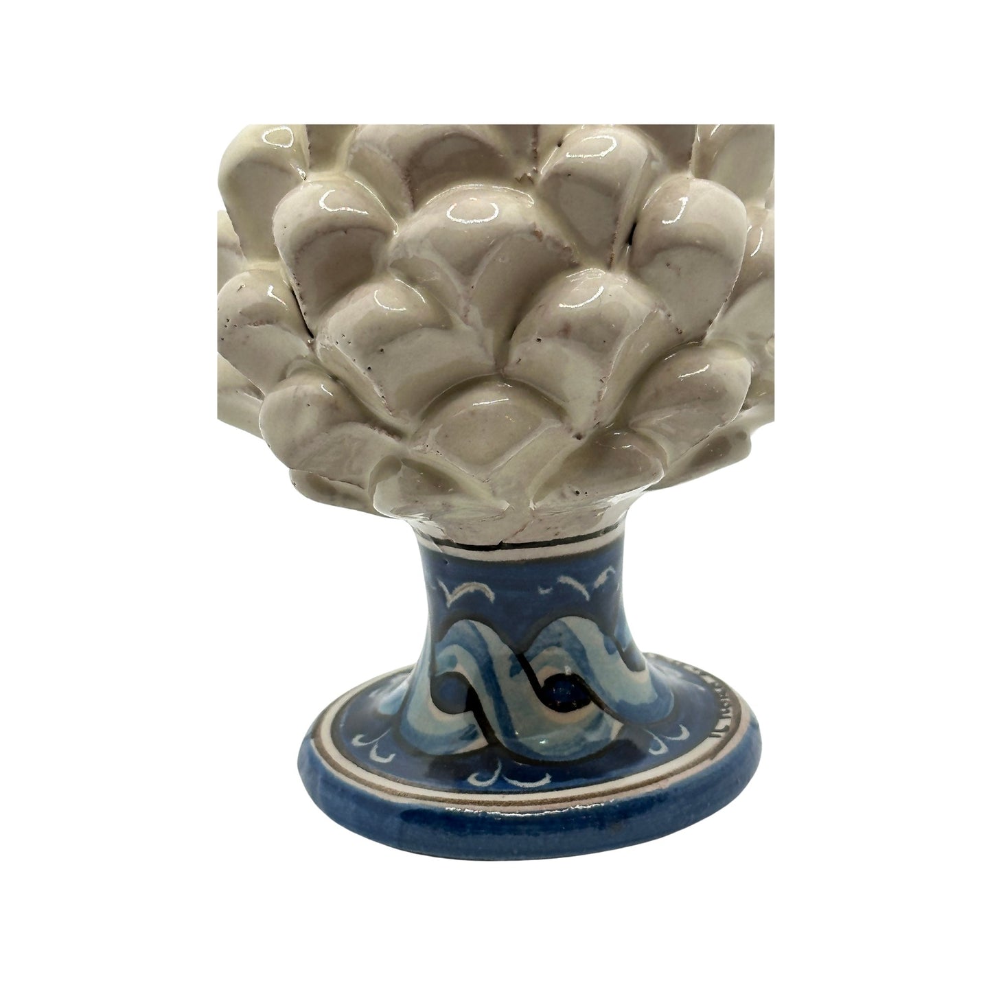 Pigna siciliana artigianale con decori, Santo Stefano di Camastra - Ceramiche artigianali Santo Stefano di Camastra - Maravigghia for Sicily