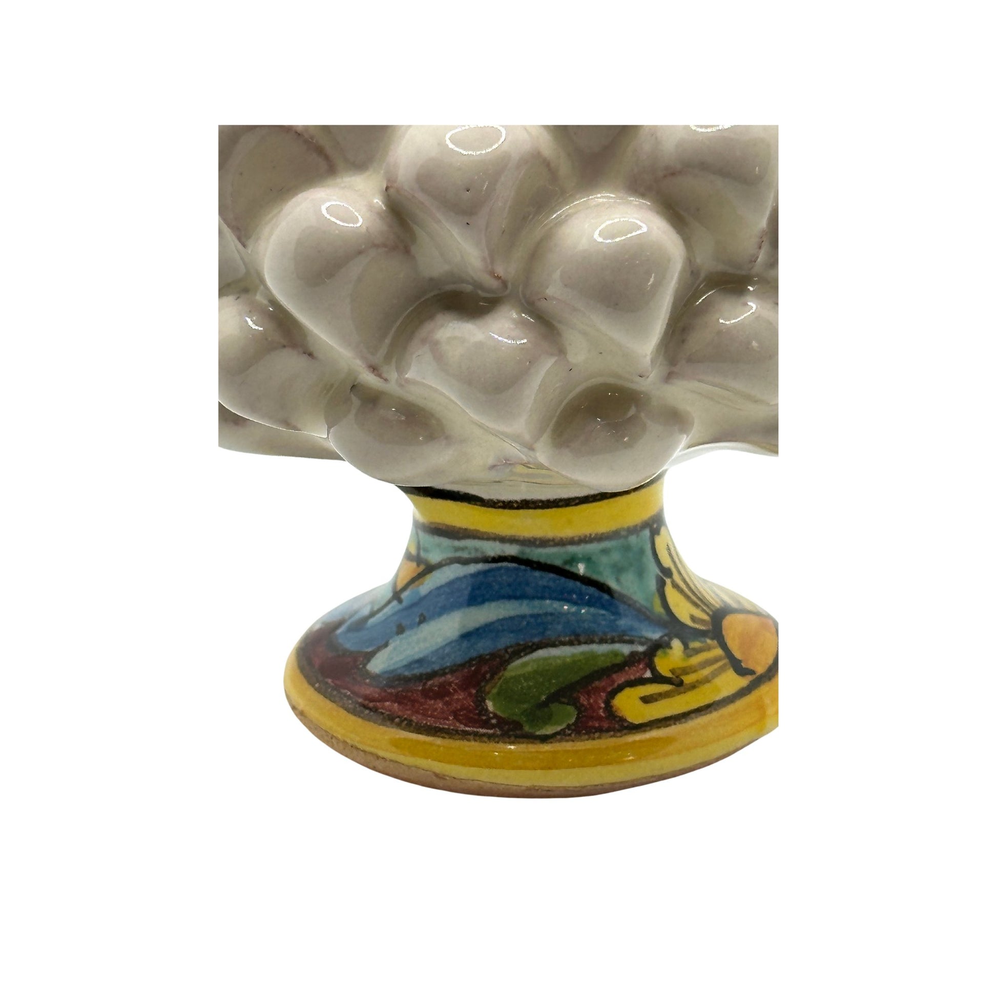 Pigna siciliana artigianale con decori, Santo Stefano di Camastra - Ceramiche artigianali Santo Stefano di Camastra - Maravigghia for Sicily