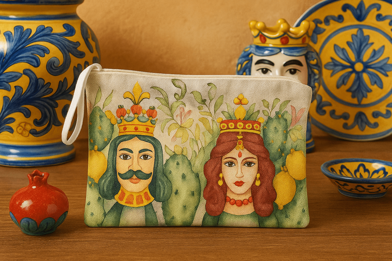 Pochette Teste di moro - Maravigghia Sicily