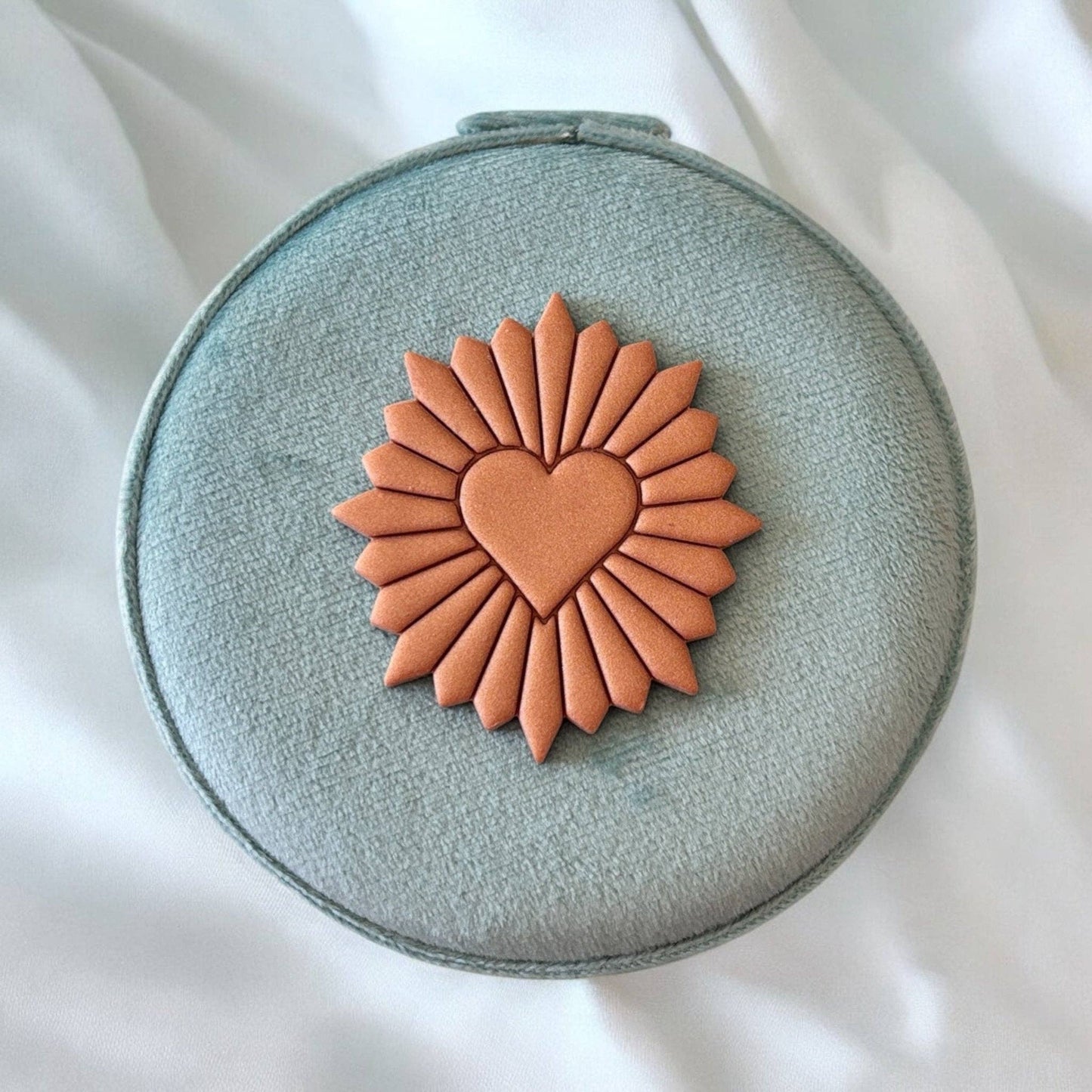 Portagioie da viaggio Cuore Sacro Celeste - Maravigghia Sicily