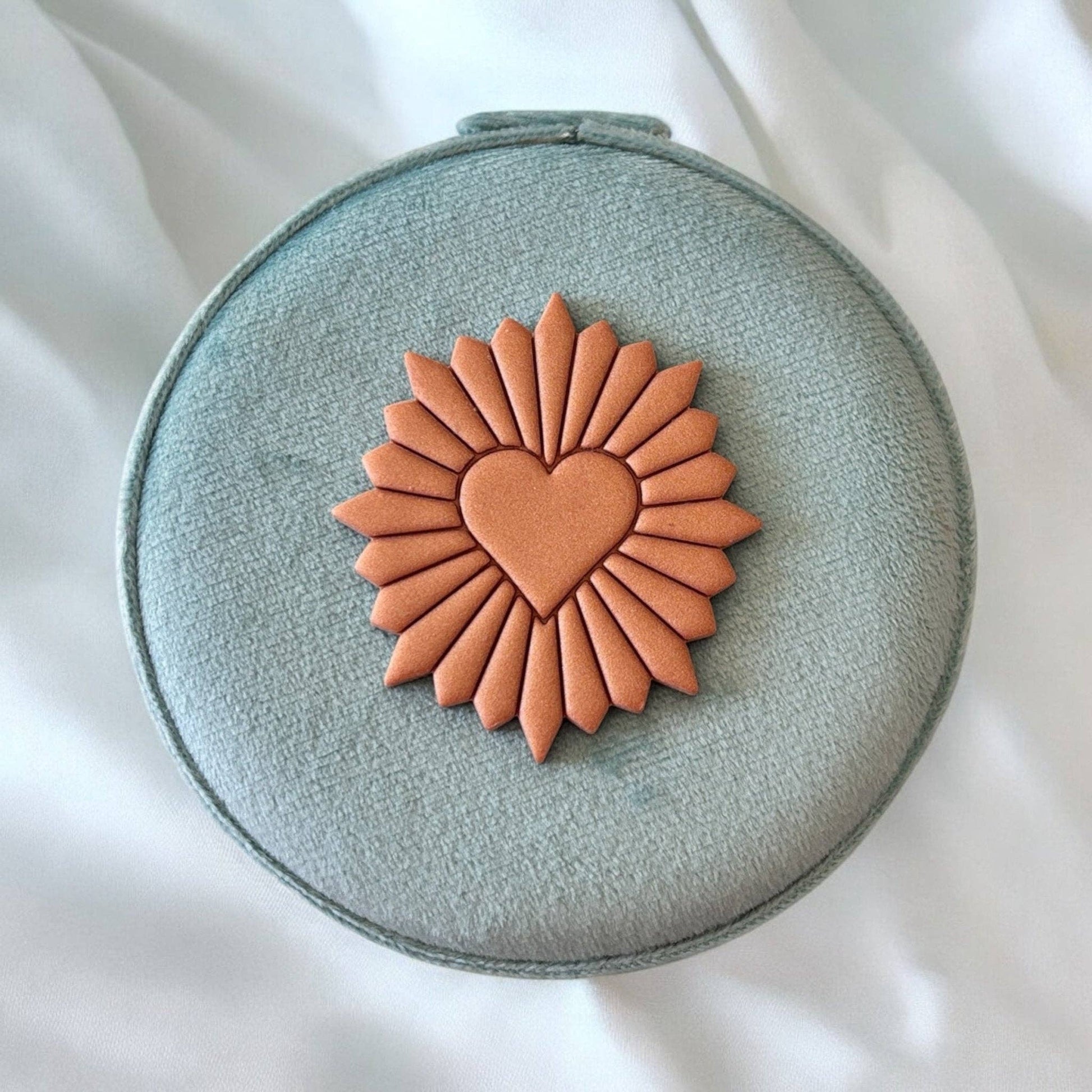 Portagioie da viaggio Cuore Sacro Celeste - Maravigghia Sicily