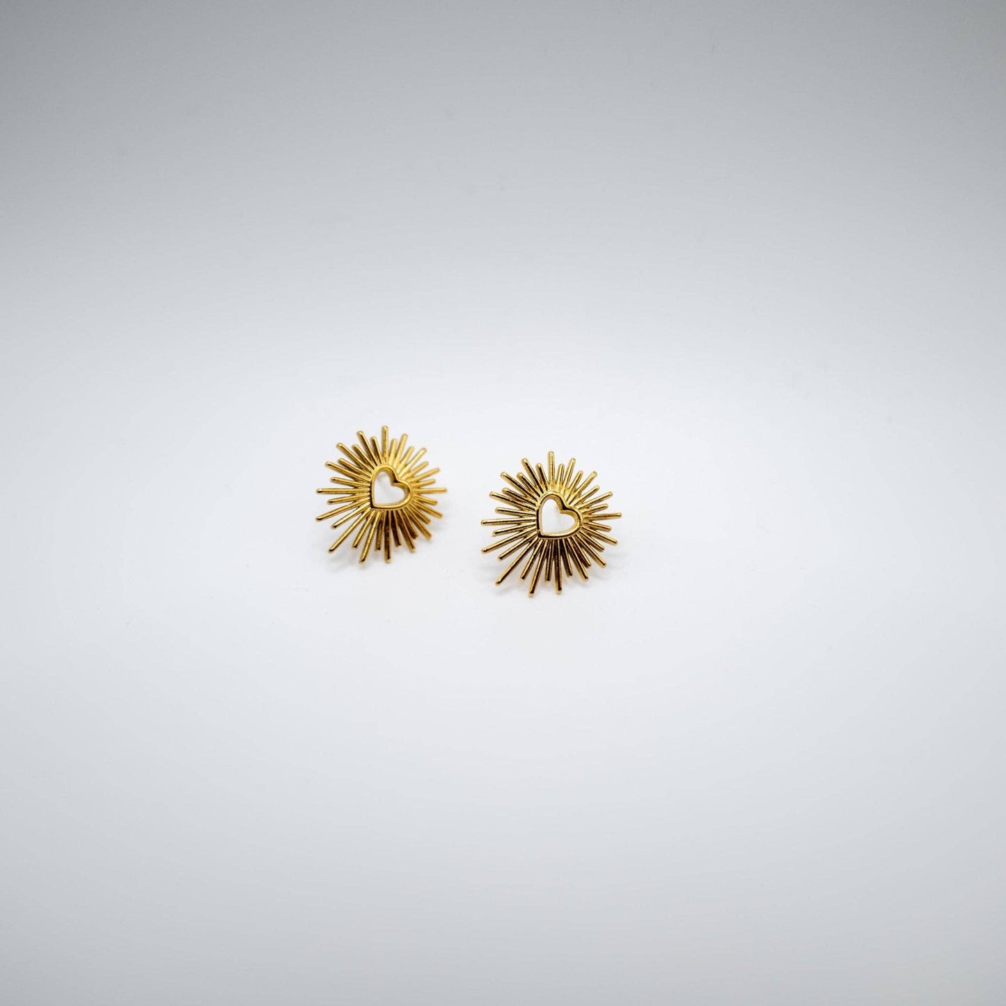 SACRED HEART - Orecchini a Lobo Acciaio placcato oro - Maravigghia Sicily