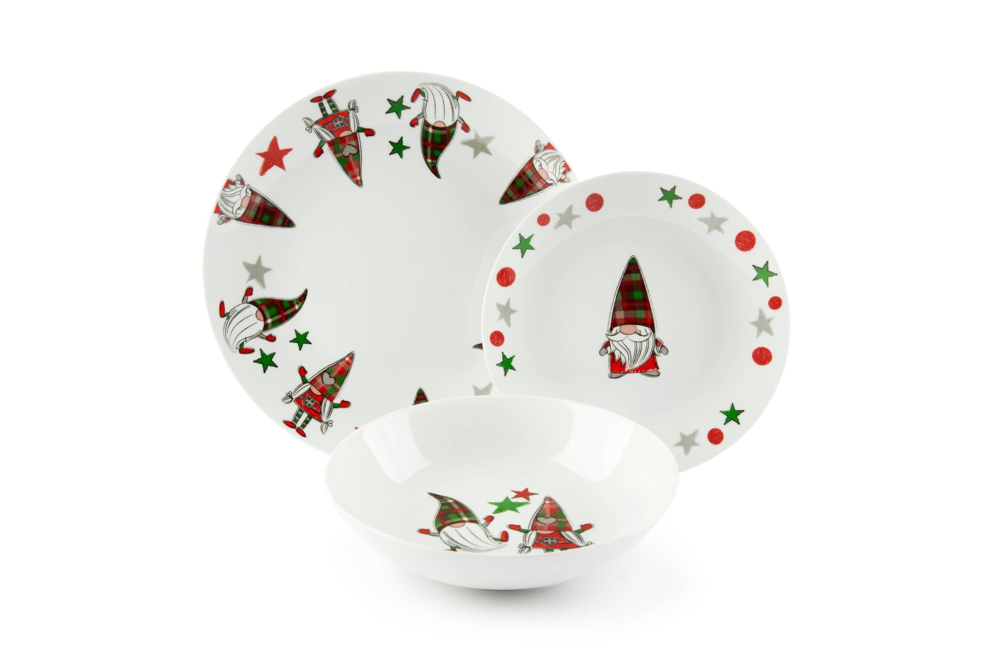 Servizio Piatti 18 Tartan Gnome - Maravigghia Sicily