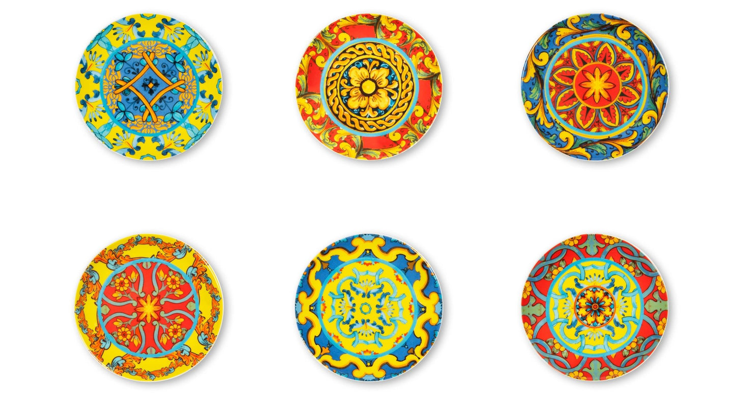 Set 6 Piattini Aperitivo Trinacria - Maravigghia Sicily