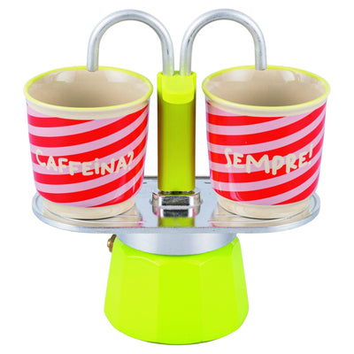 SET CAFFETTIERA + 2 TAZZINE - Maravigghia Sicily