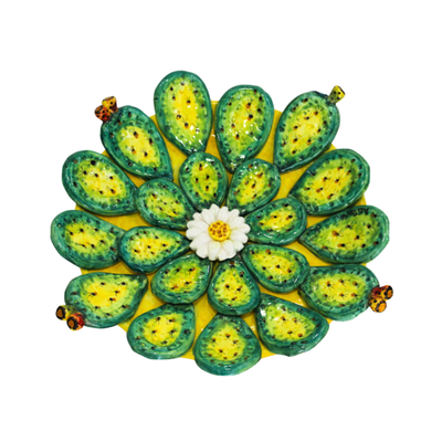 Centrotavola in ceramica siciliana