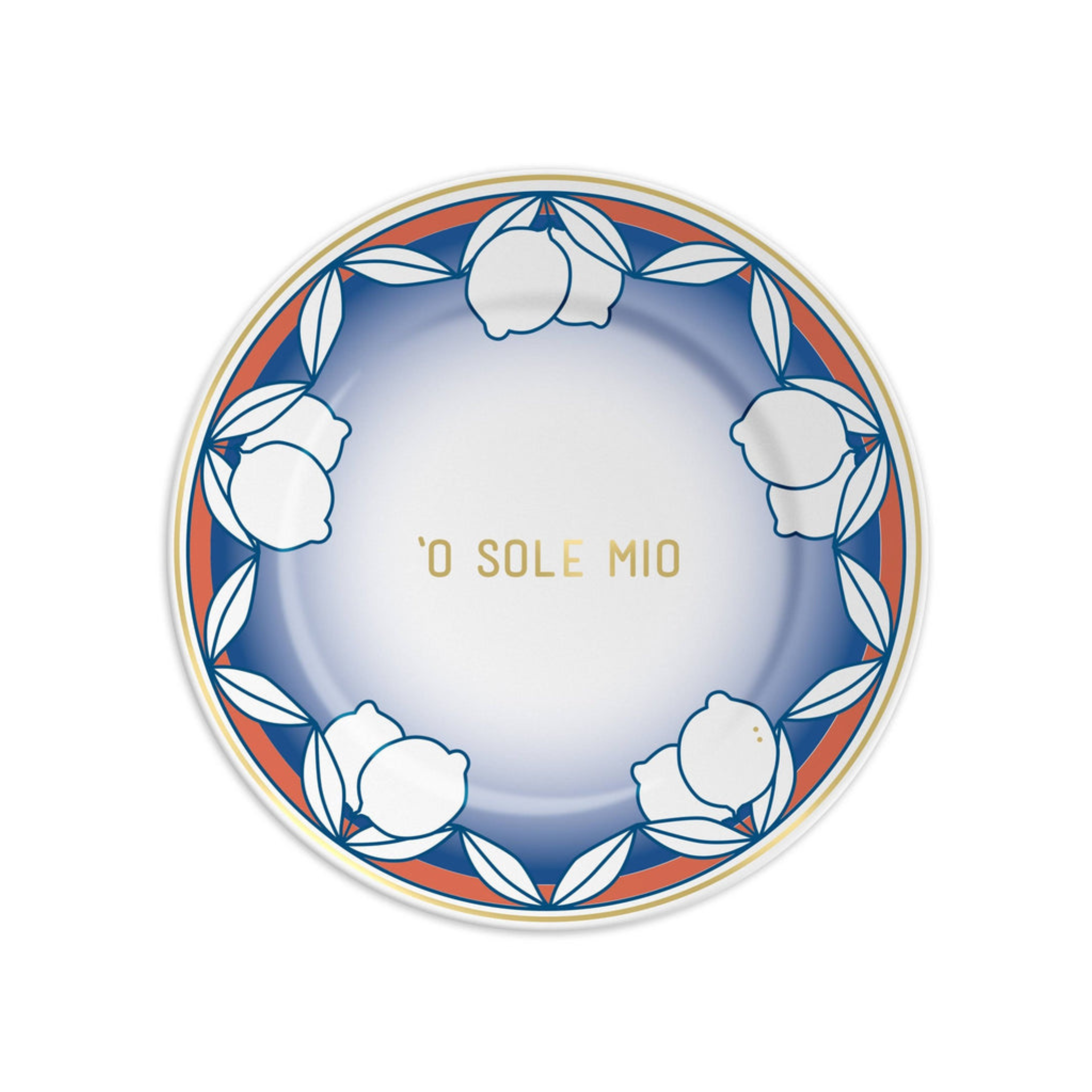 'O SOLE MIO BIG - Porcelain plate