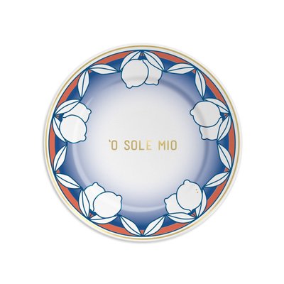 'O SOLE MIO BIG - Porcelain plate