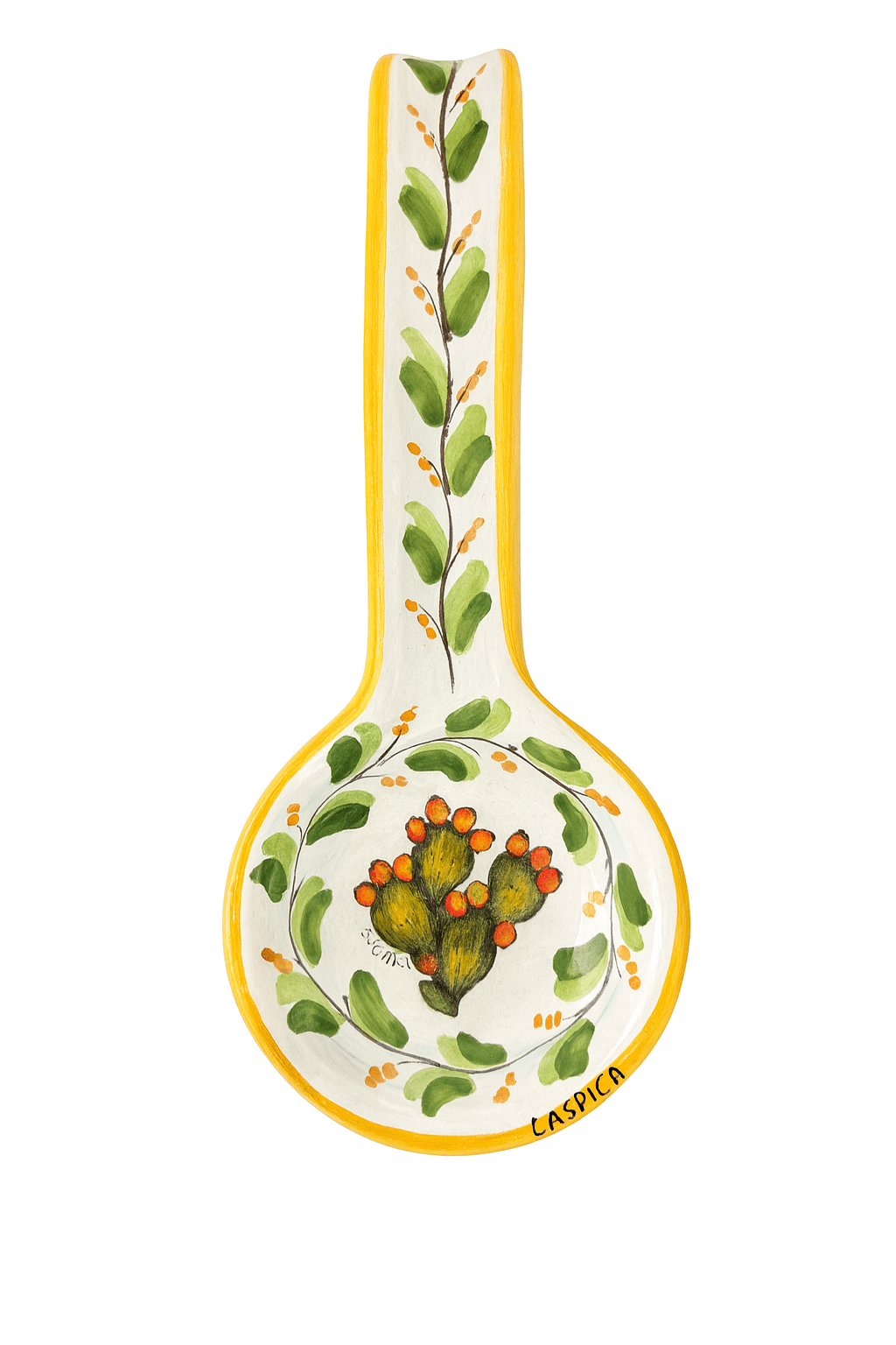 Sotto Mestoli in ceramica di Santo Stefano di Camastra - Maravigghia Sicily