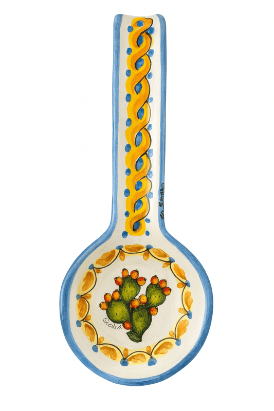 Sotto Mestoli in ceramica di Santo Stefano di Camastra - Maravigghia Sicily