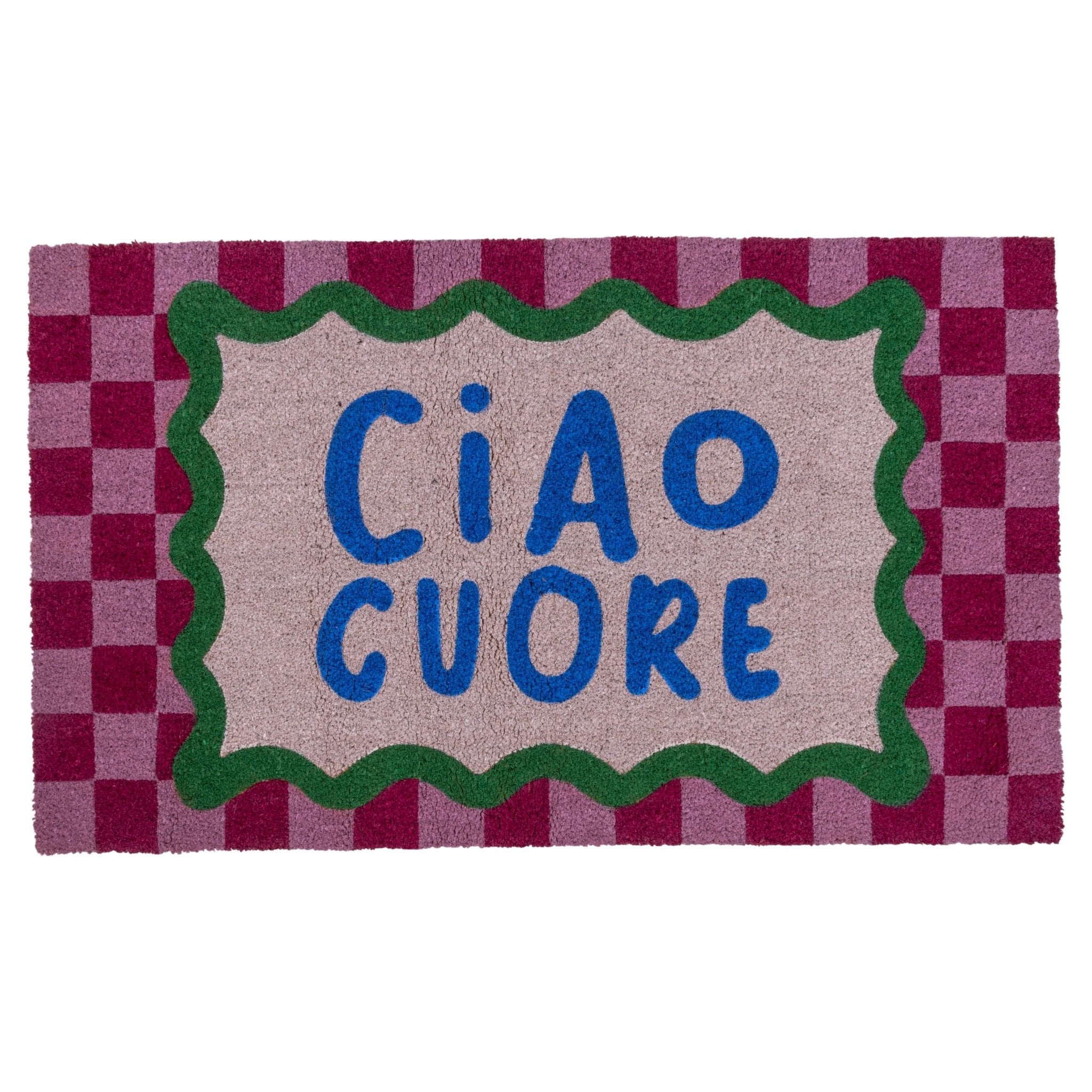 ZERBINO "Ciao Cuore" 70X40CM - Maravigghia Sicily