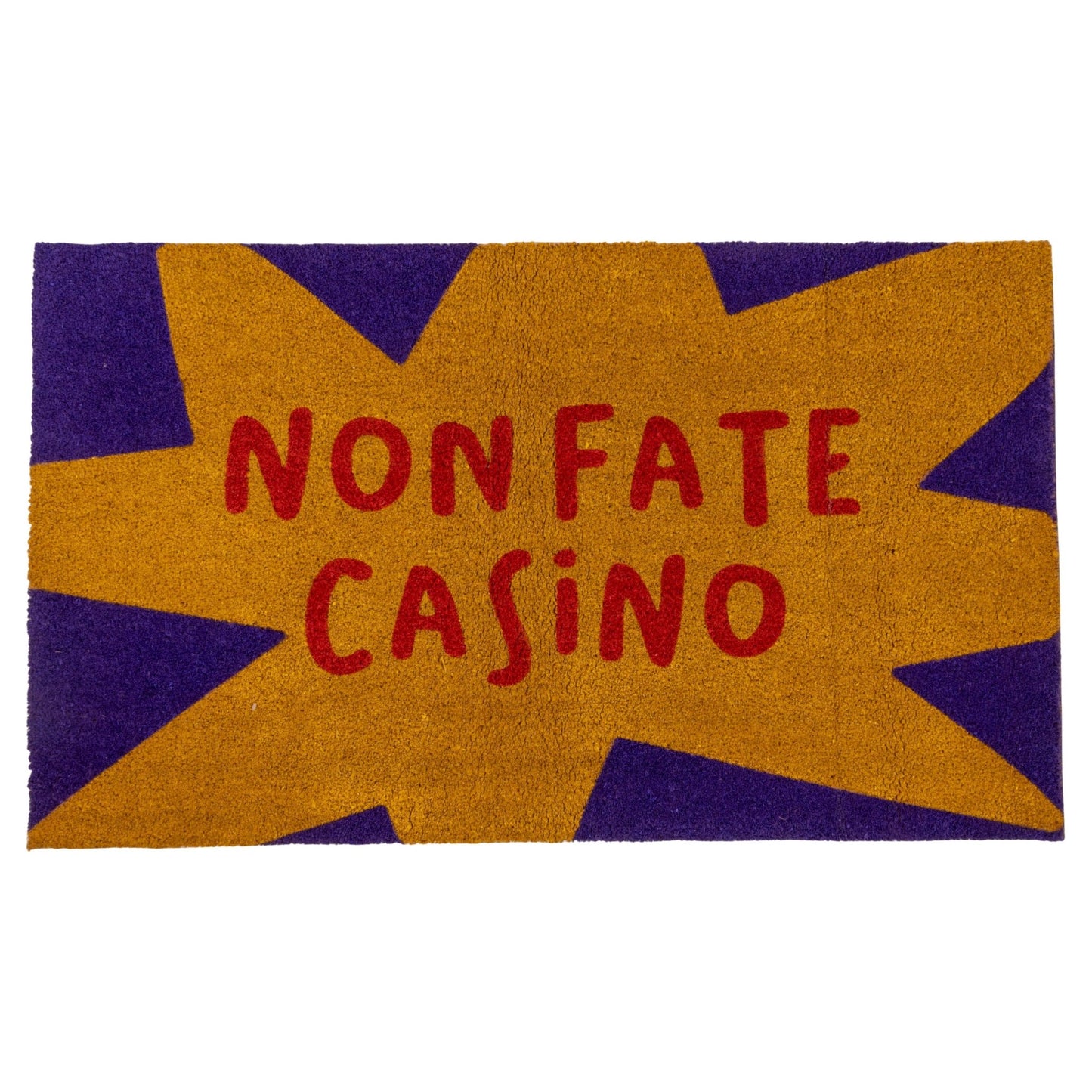 ZERBINO "Non Fate Casino" 70X40CM - Maravigghia Sicily
