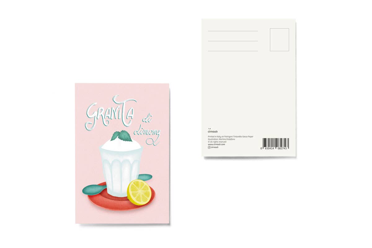 Cartolina Granita di limone - Cirnauti - Maravigghia for Sicily