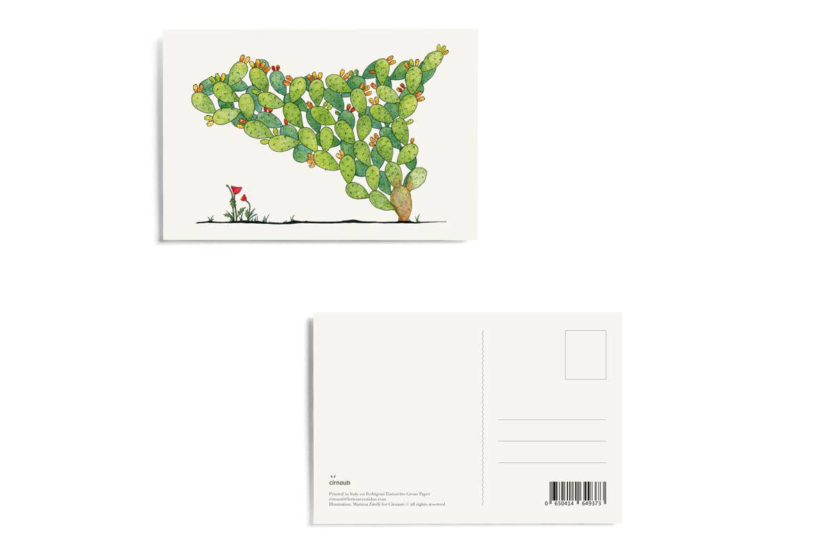 Cartolina Sicilia fico d'india - Cirnauti - Maravigghia for Sicily