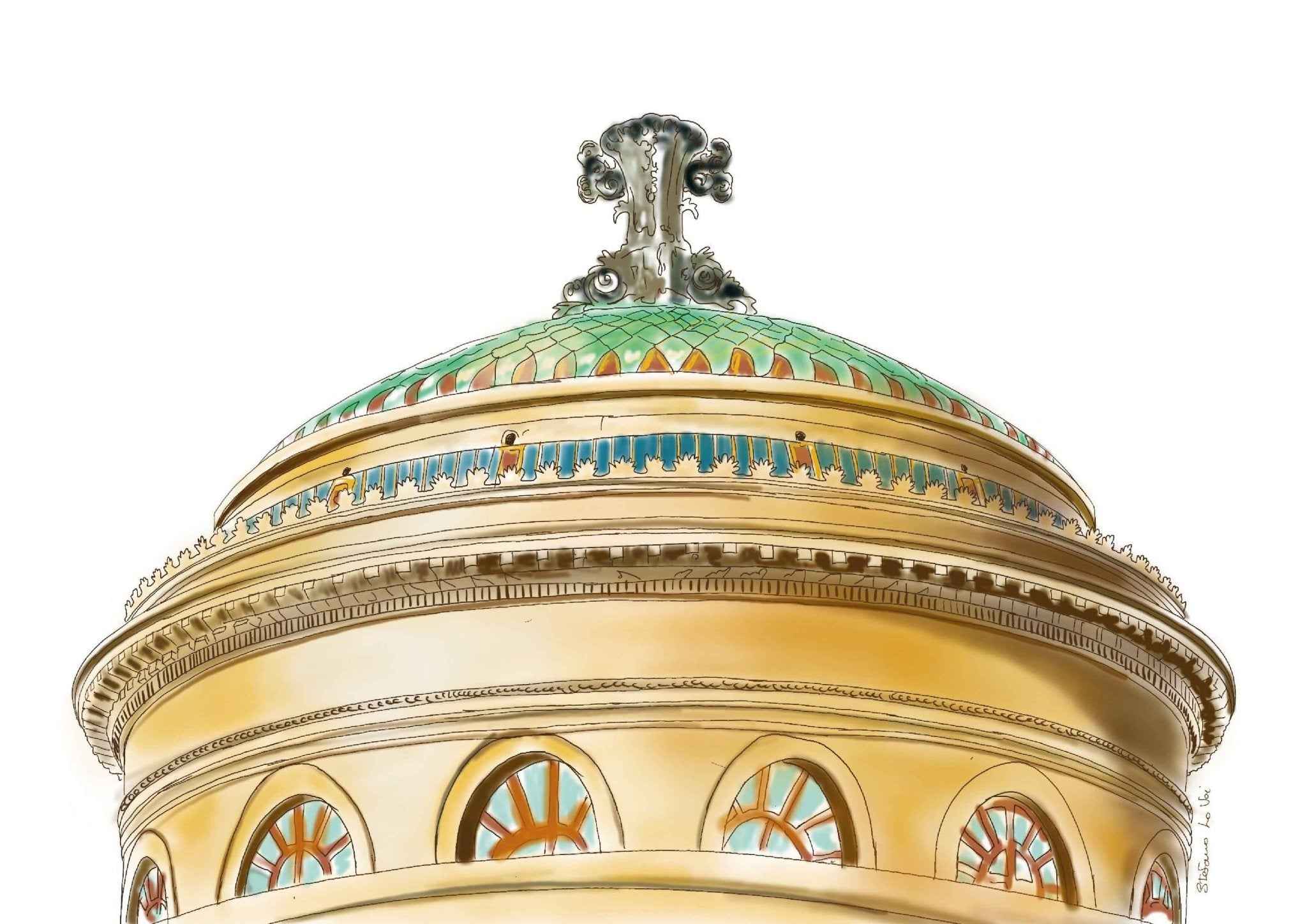 Cupole di Palermo, Illustrazioni di Stefano Lo Voi