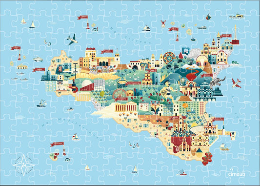 Puzzle Sicilia - Cirnauti - Maravigghia for Sicily